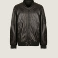 Bomber Oversized Leather Jacket | Men