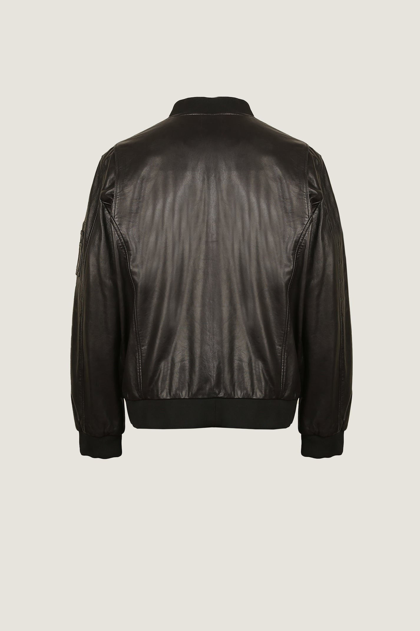 Bomber Oversized Leather Jacket | Men