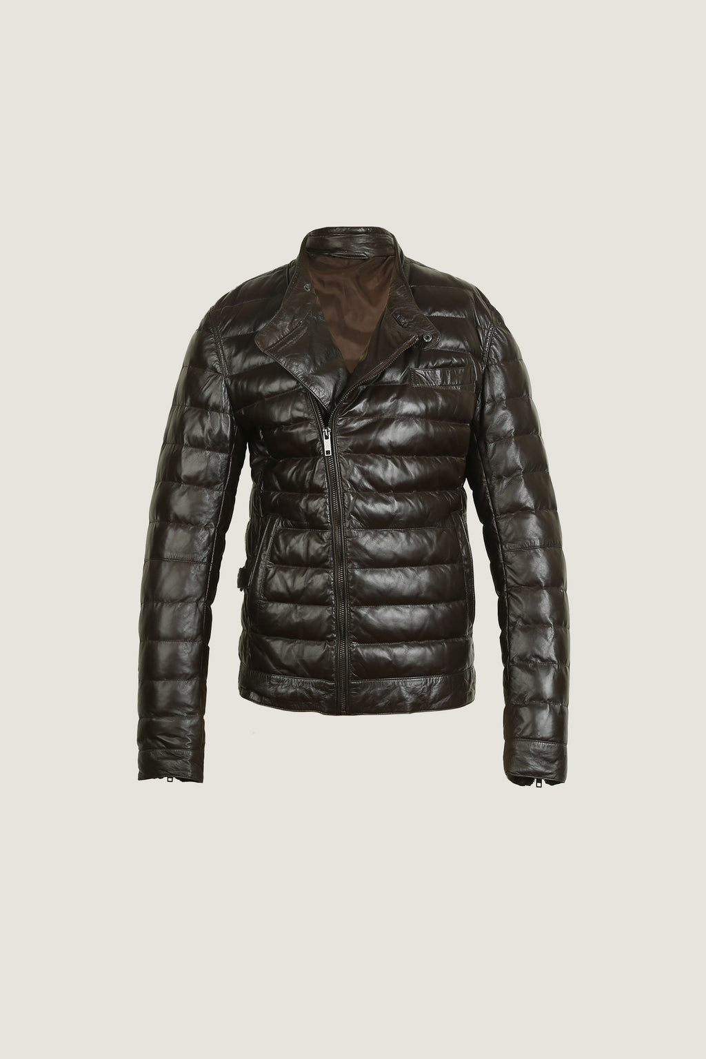 Quilted Biker Leather Jacket | Women