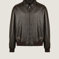 Pilot Oversized Leather Jacket | Men