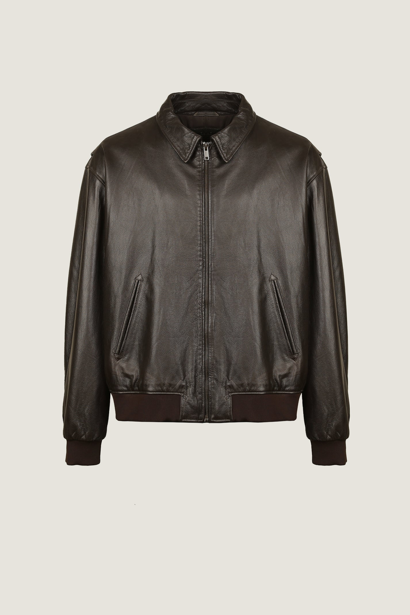 Pilot Oversized Leather Jacket | Men