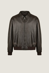 Pilot Oversized Leather Jacket | Men