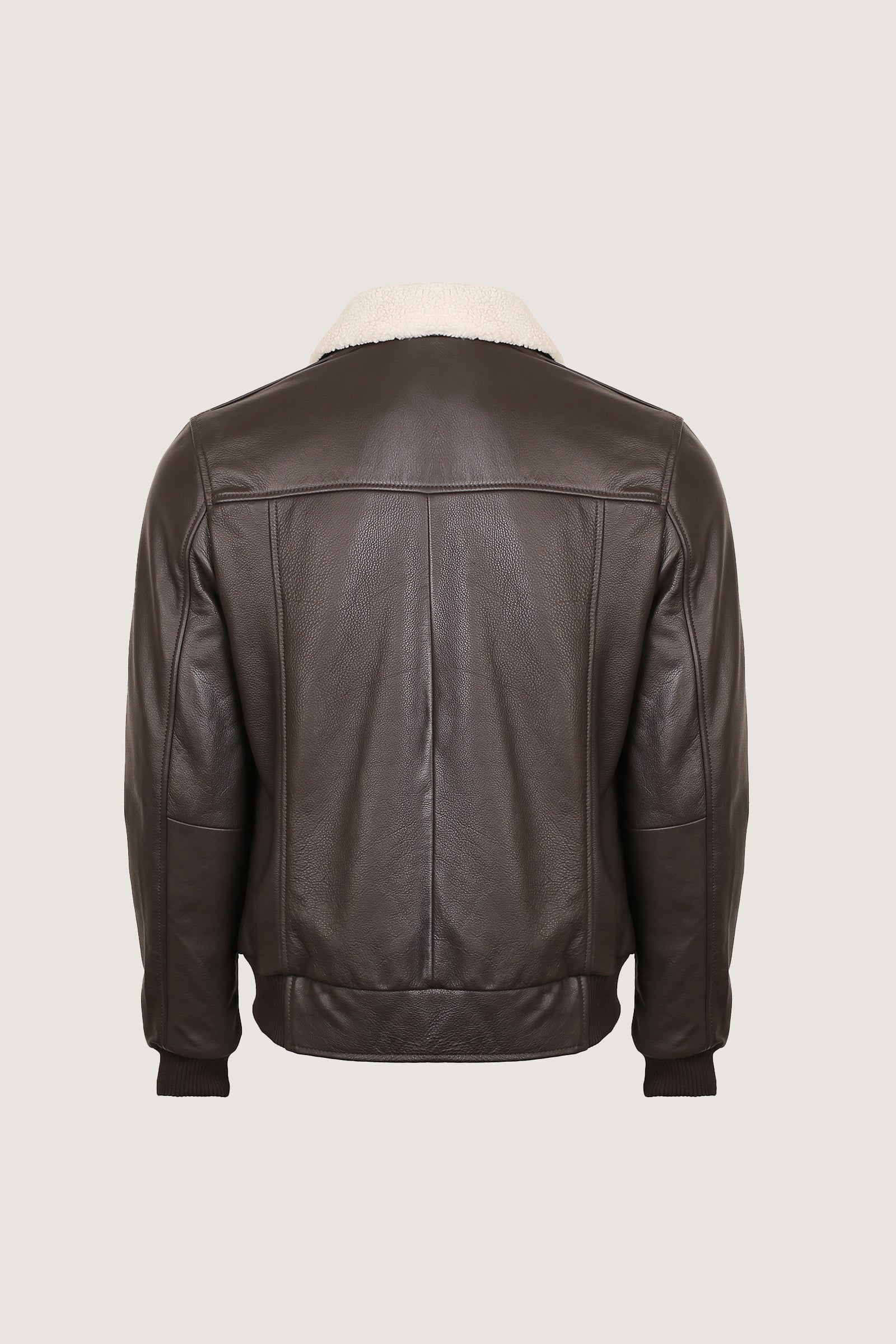 A2 Aviator Leather Jacket With Fur Collar