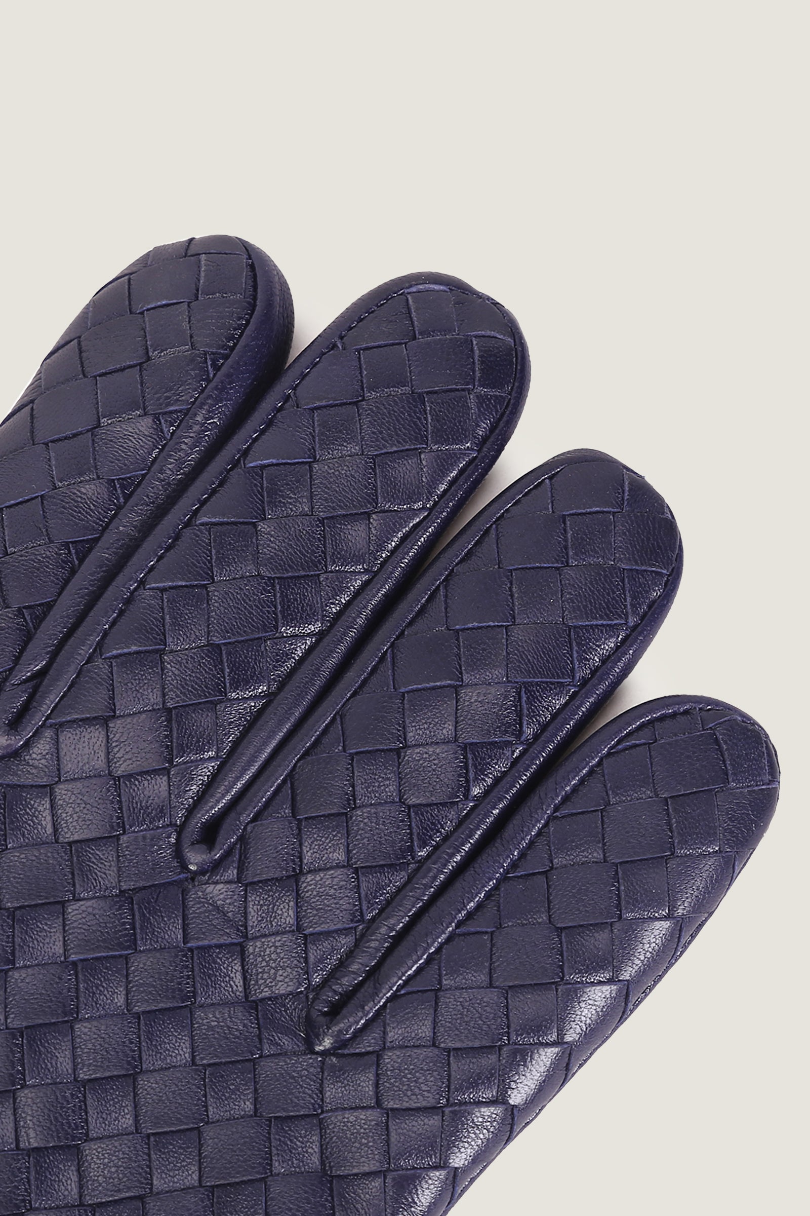 Intrecciato Leather Gloves
