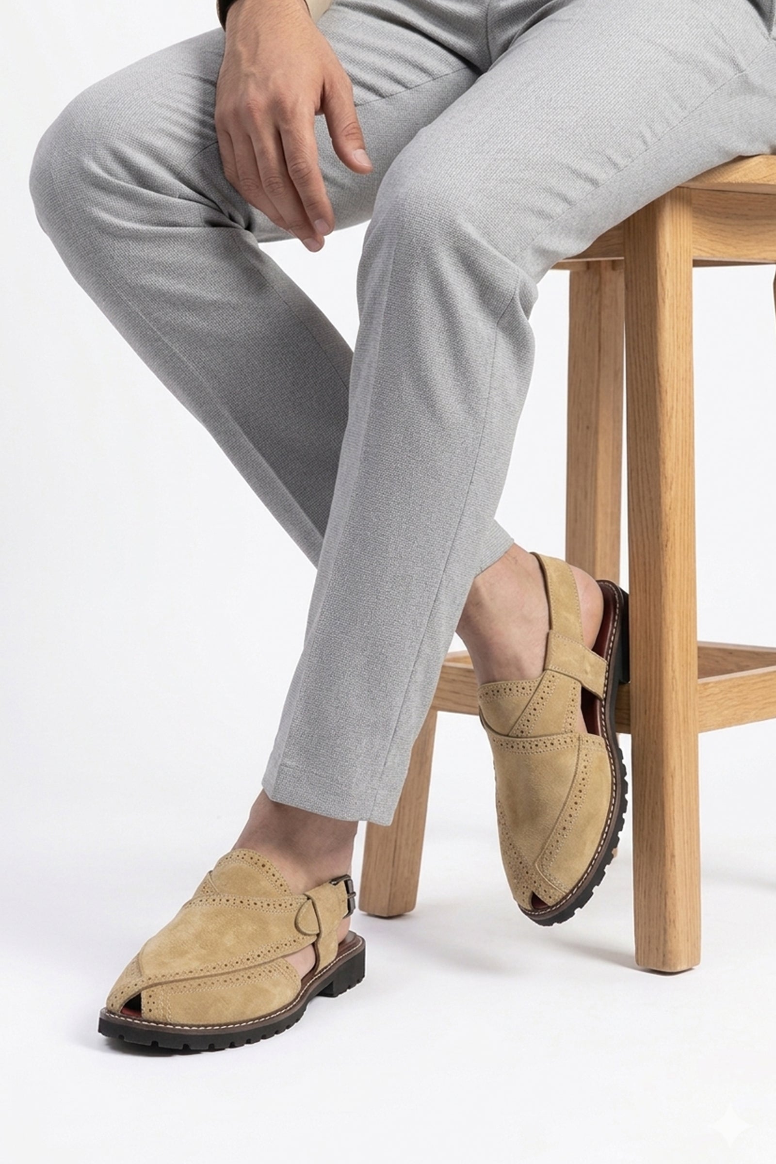 Suede Brogue Peshawari