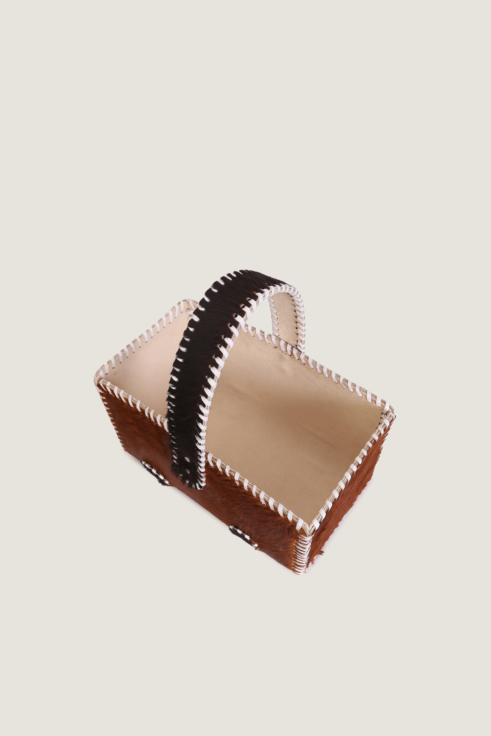 Hairon Leather Pet Basket