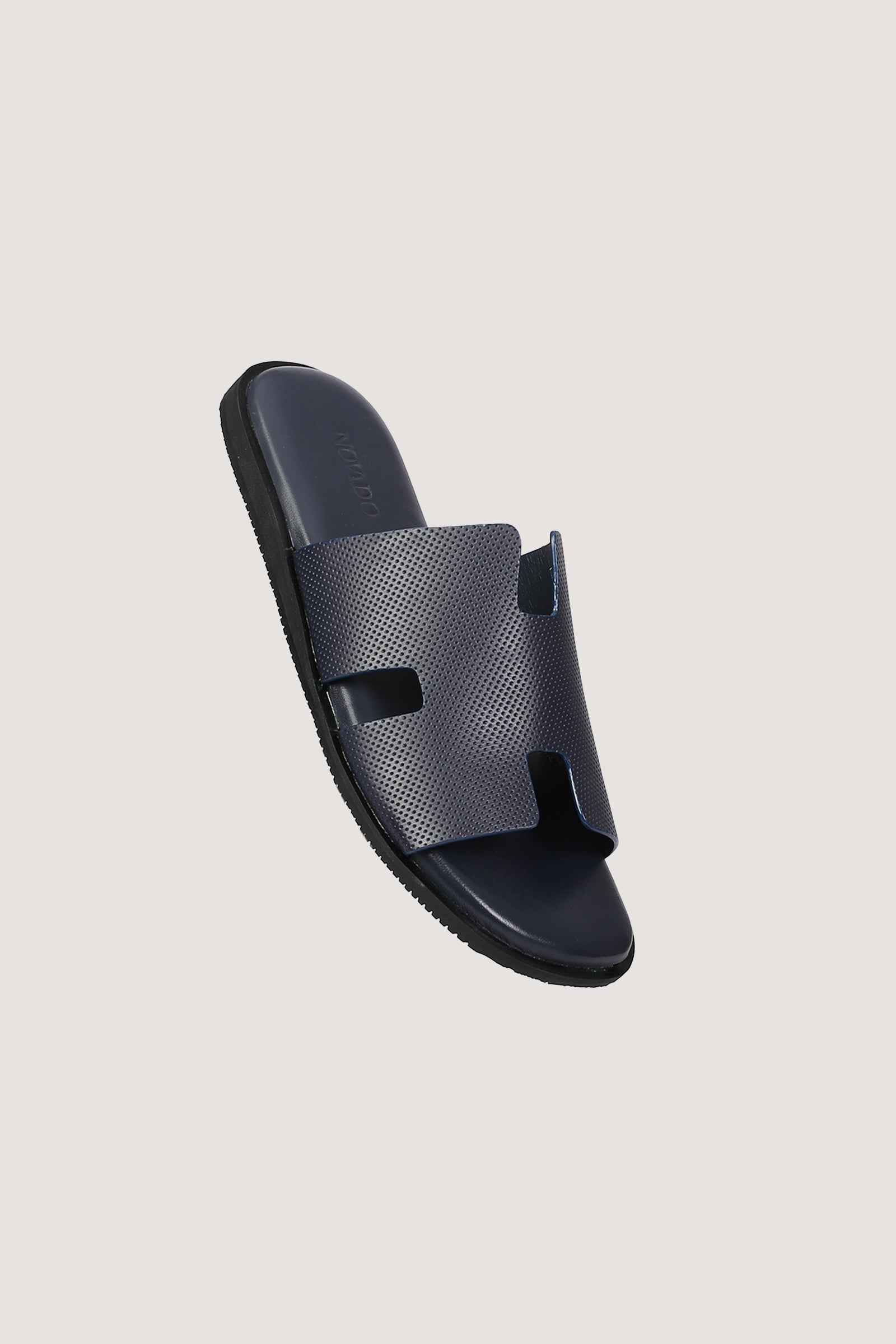 Men's H Dotted Style Leather Slipper