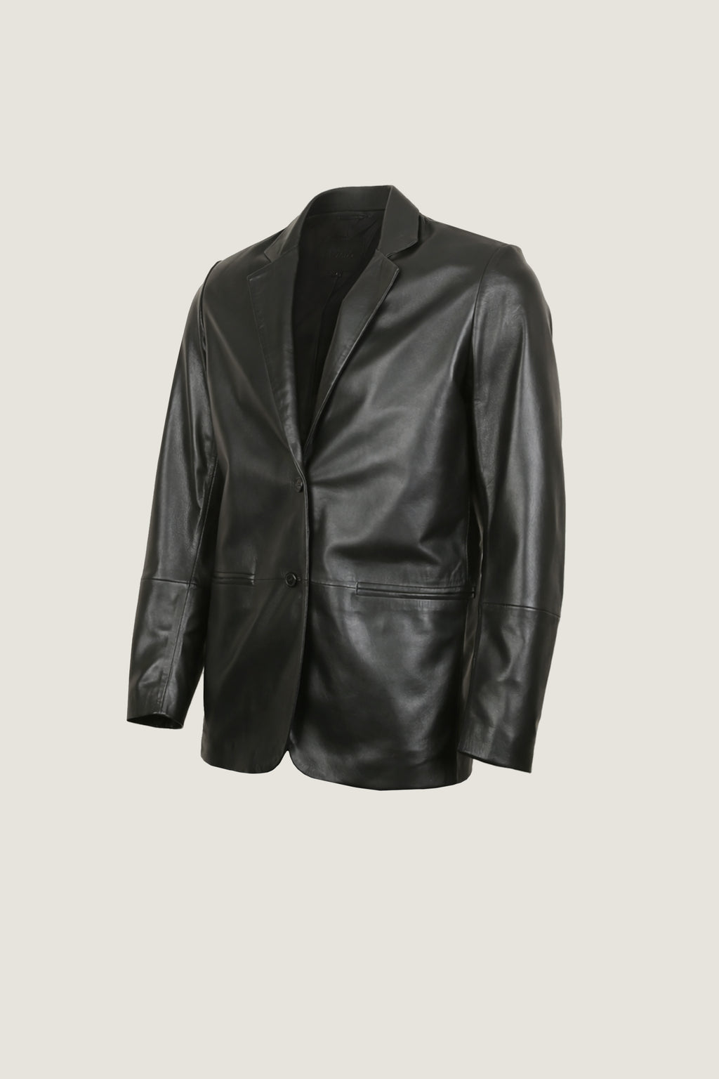 Giorgio Fitted Leather Blazer