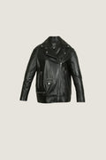 Oversized Biker Leather Jacket | Women