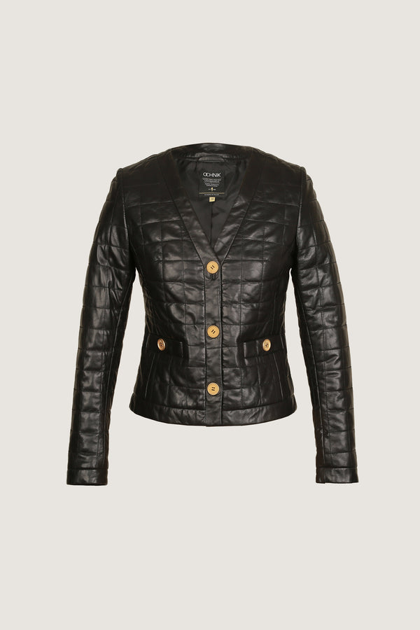 Blazer Leather Coat