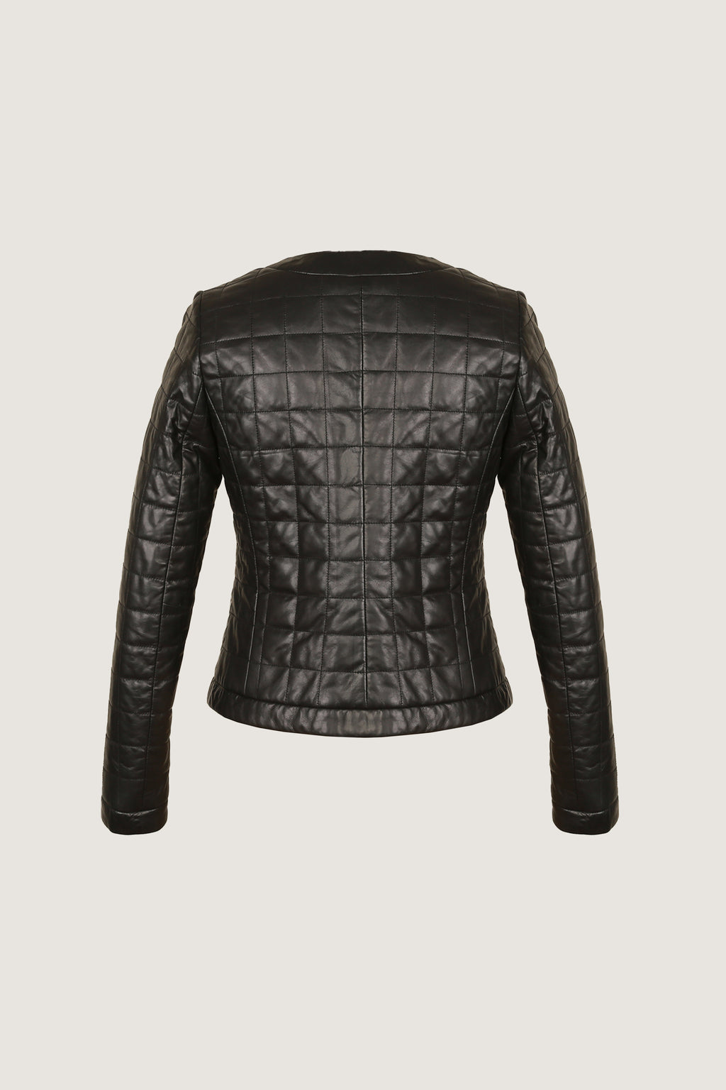 Women's Slim Fit Blazer Leather Coat