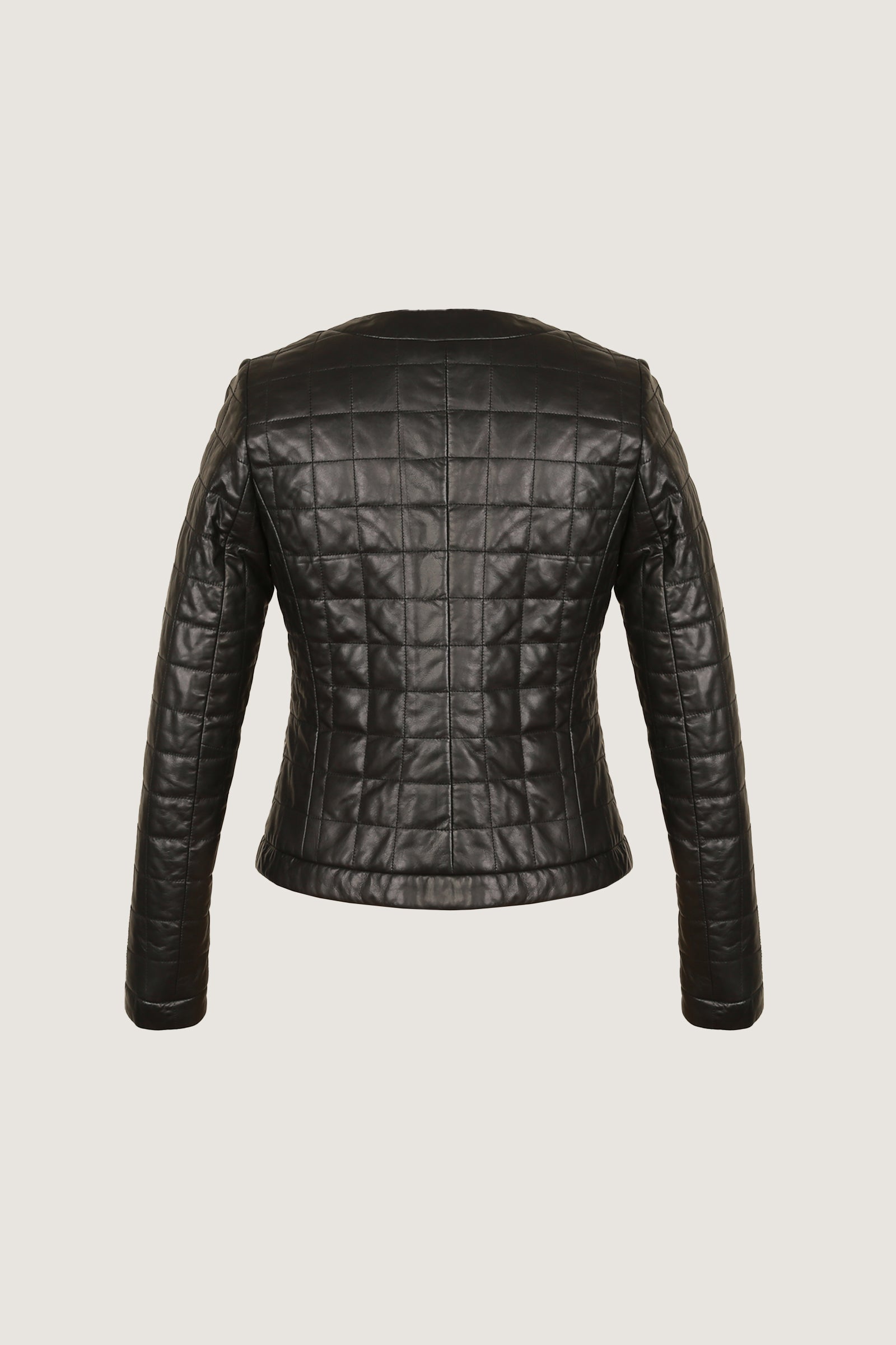 Women's Slim Fit Blazer Leather Coat