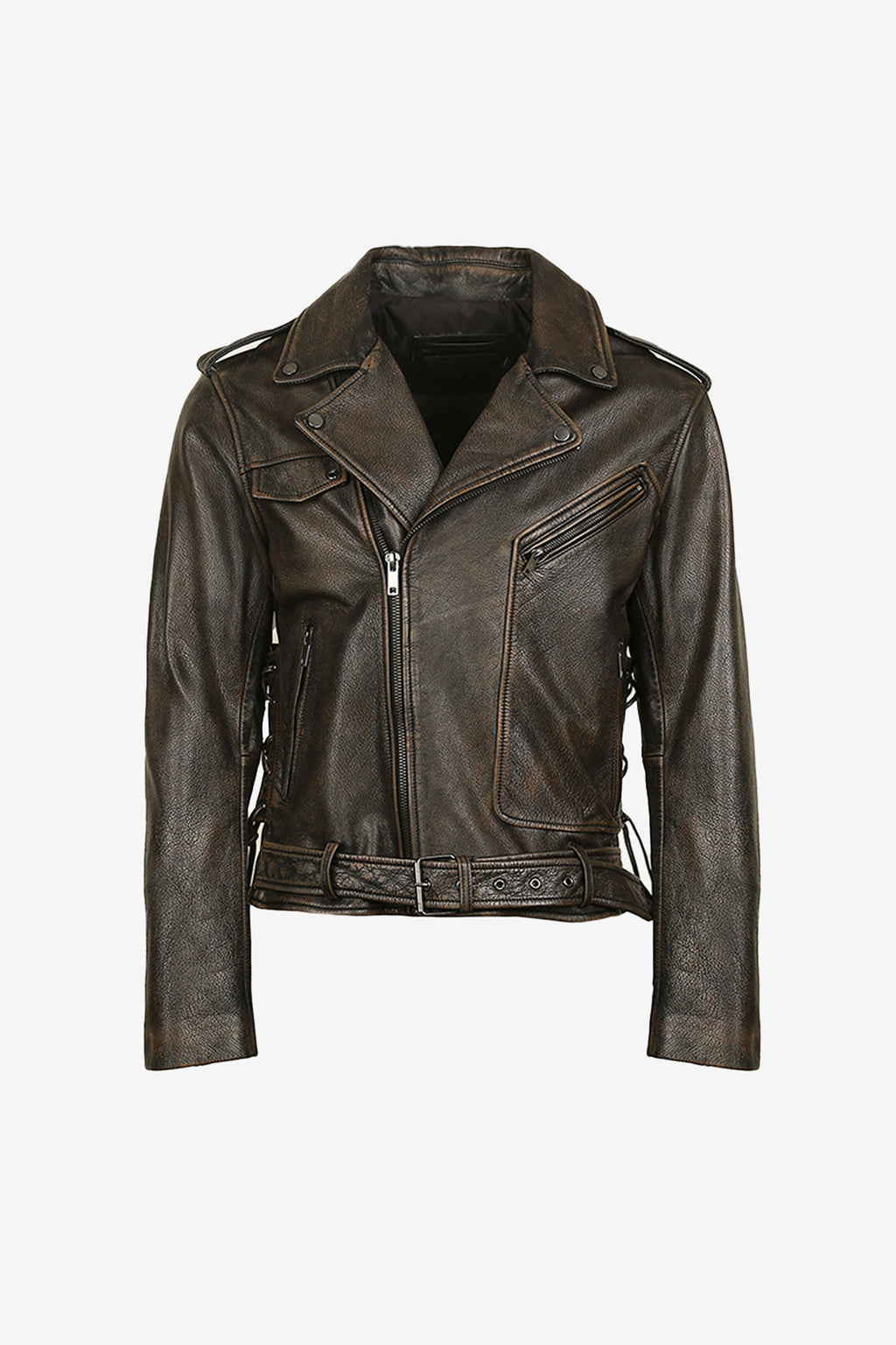 Cinderbrook Belted Biker Jacket