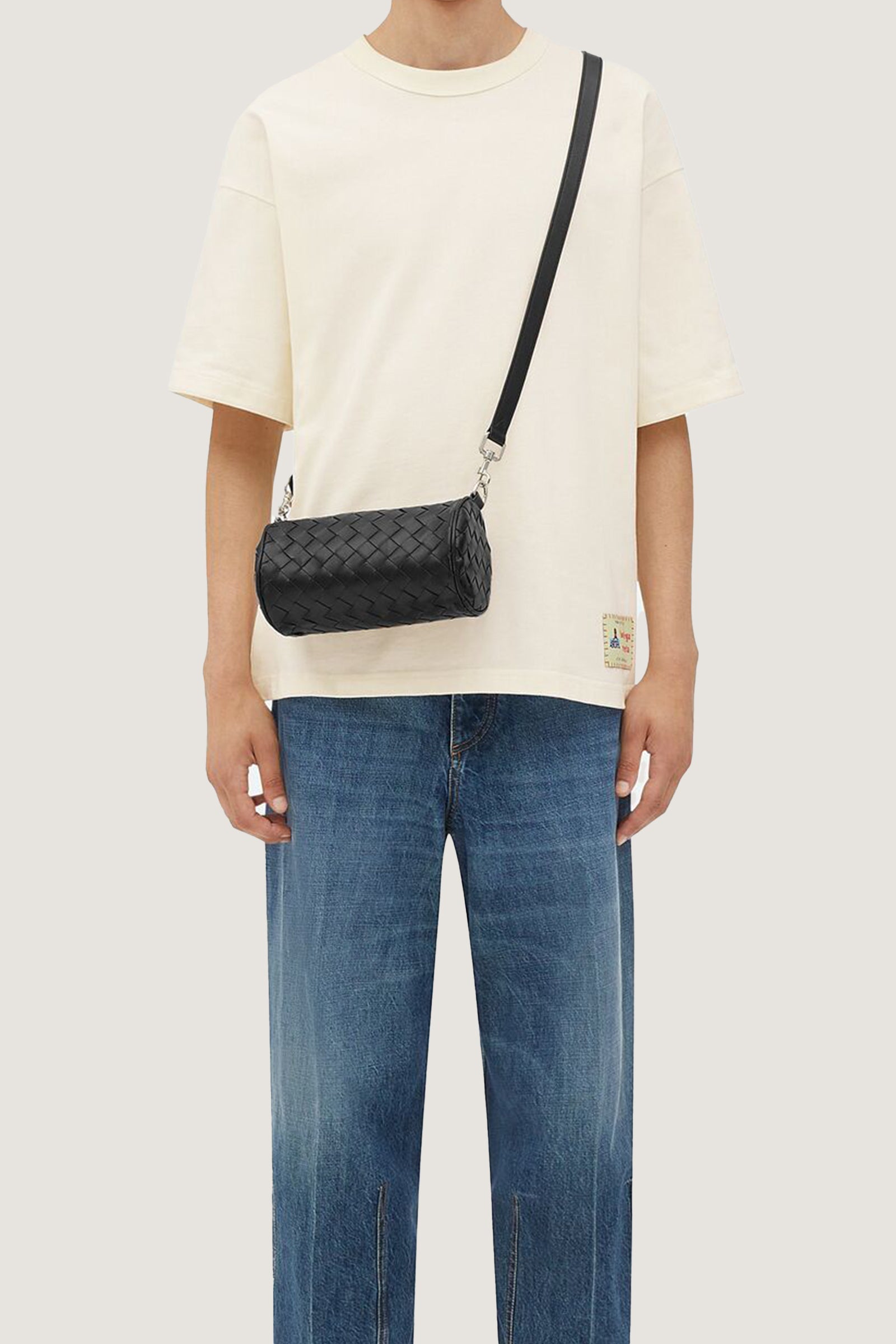Mini Intrecciato Barrel Crossbody Bag