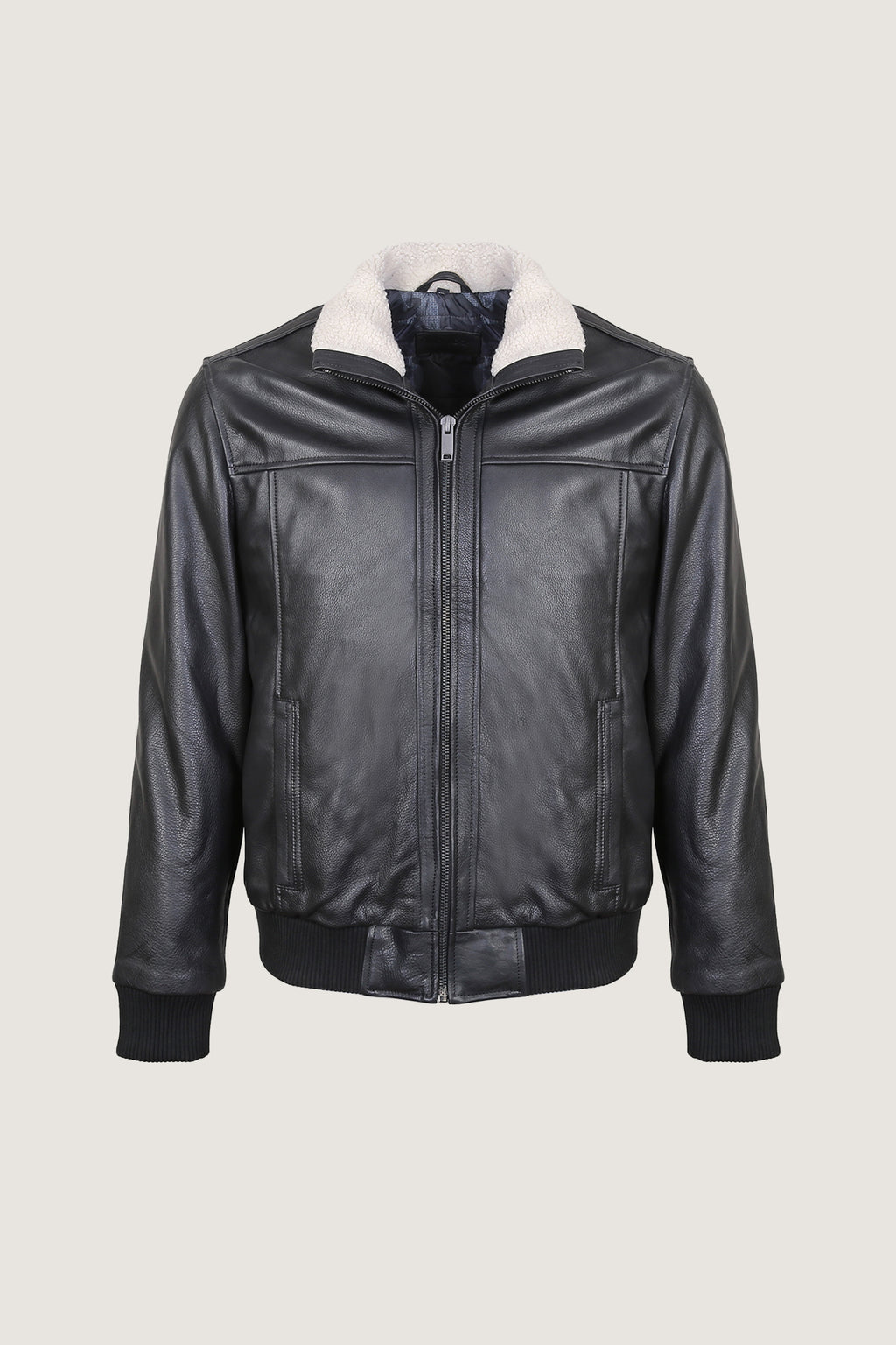 A2 Aviator Leather Jacket With Fur Collar