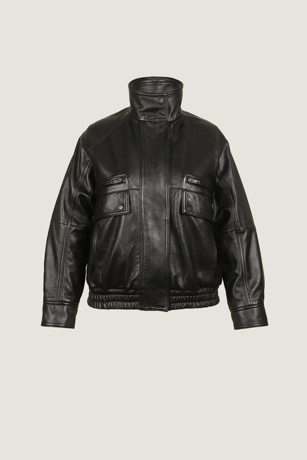 Saint Laurent leather bomber jacket