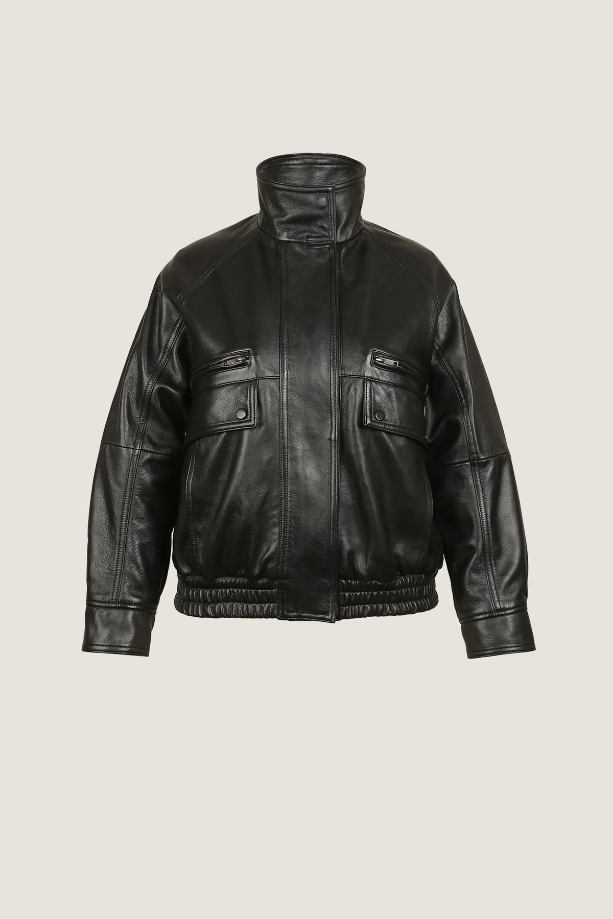 Saint Laurent leather bomber jacket