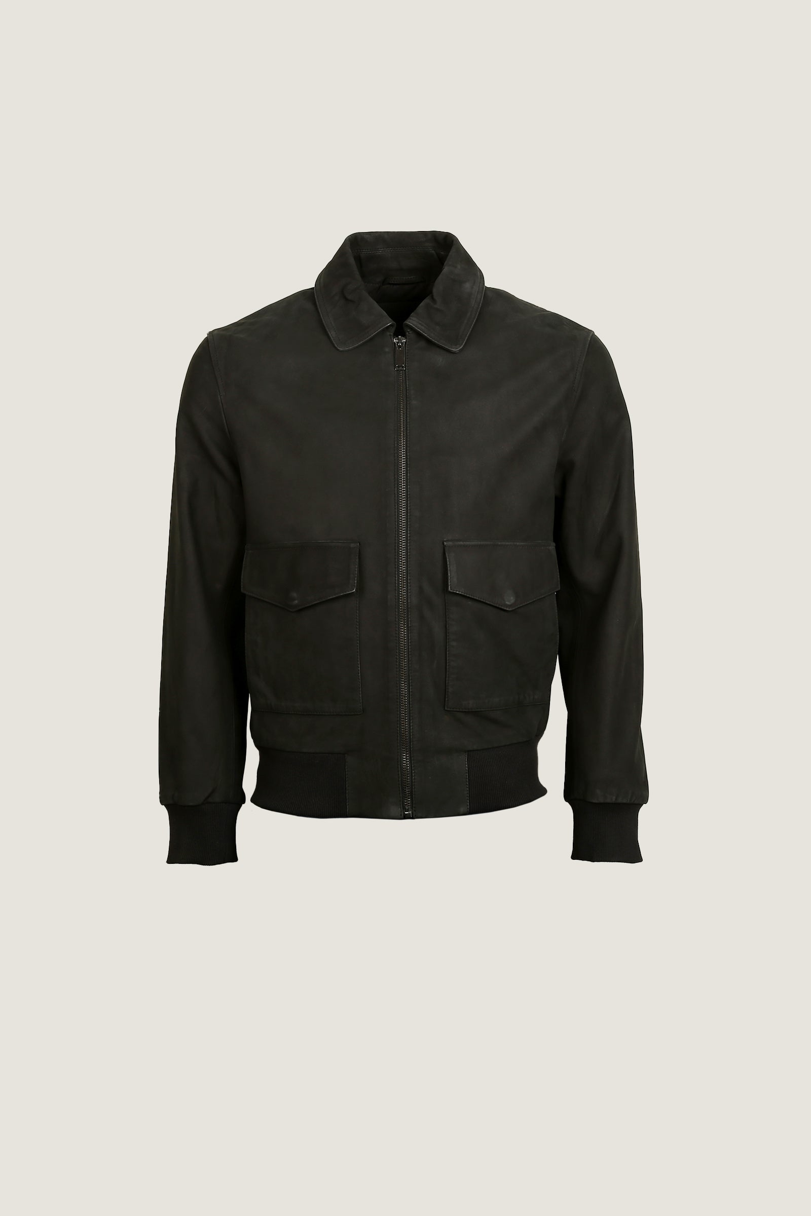 Bomber Leather Jacket | Men