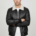 A2 Aviator Leather Jacket With Fur Collar