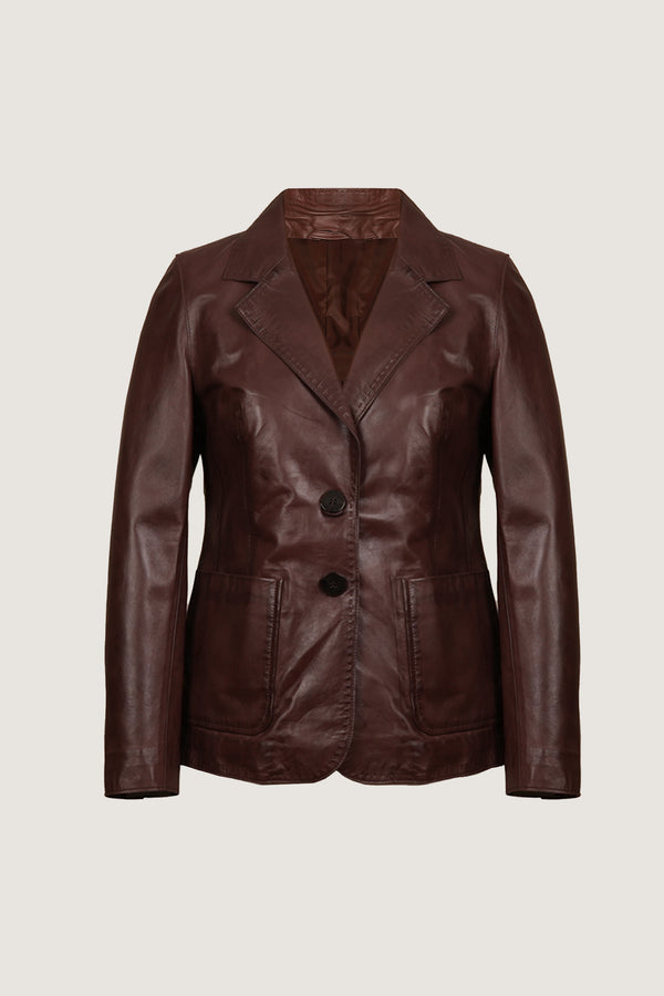 Blazer Leather Coat