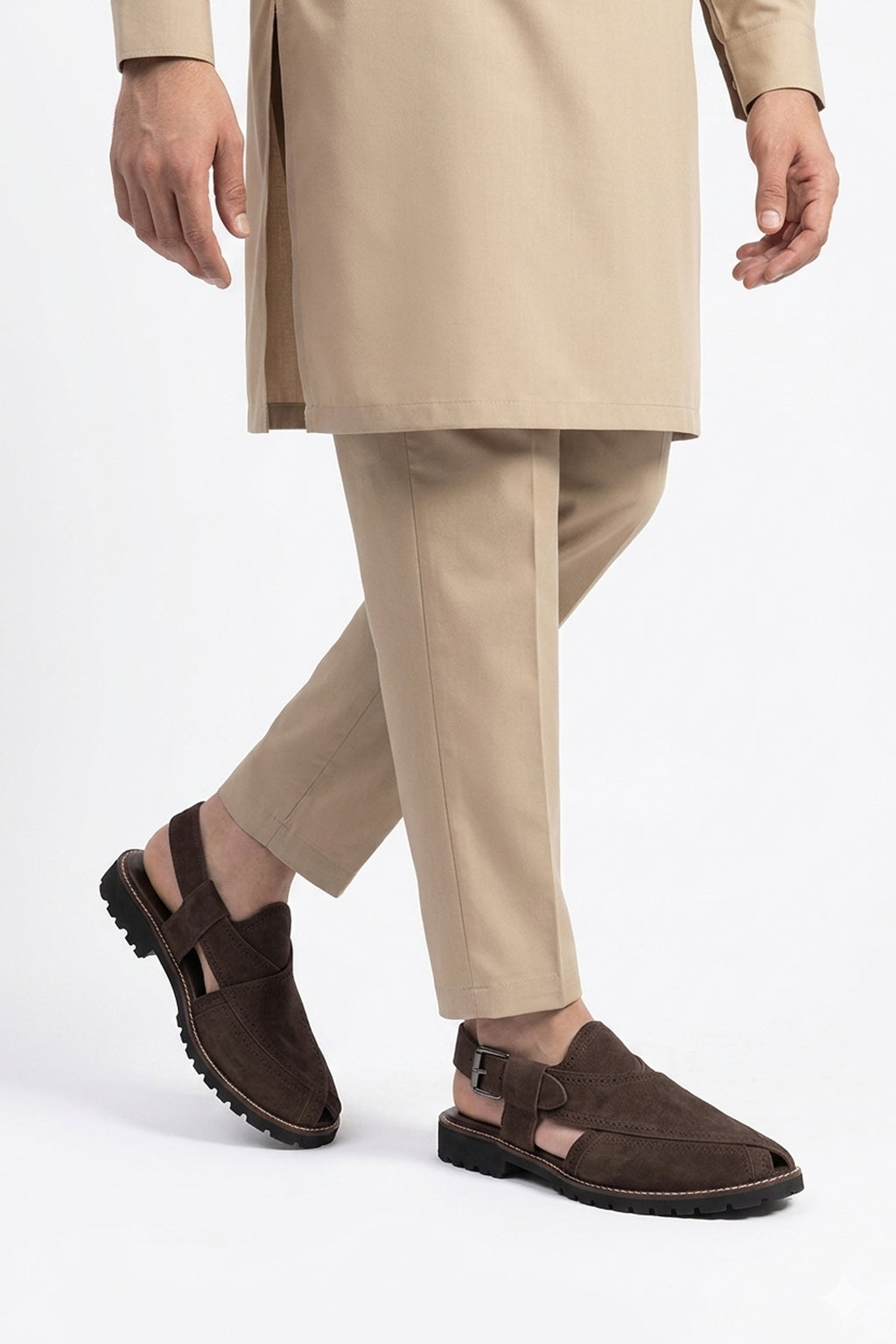 Suede Brogue Peshawari