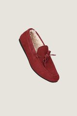Suede Leather Fur Loafer | Women