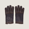 Intrecciato Leather Gloves