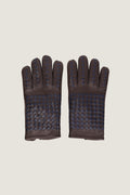 Intrecciato Leather Gloves