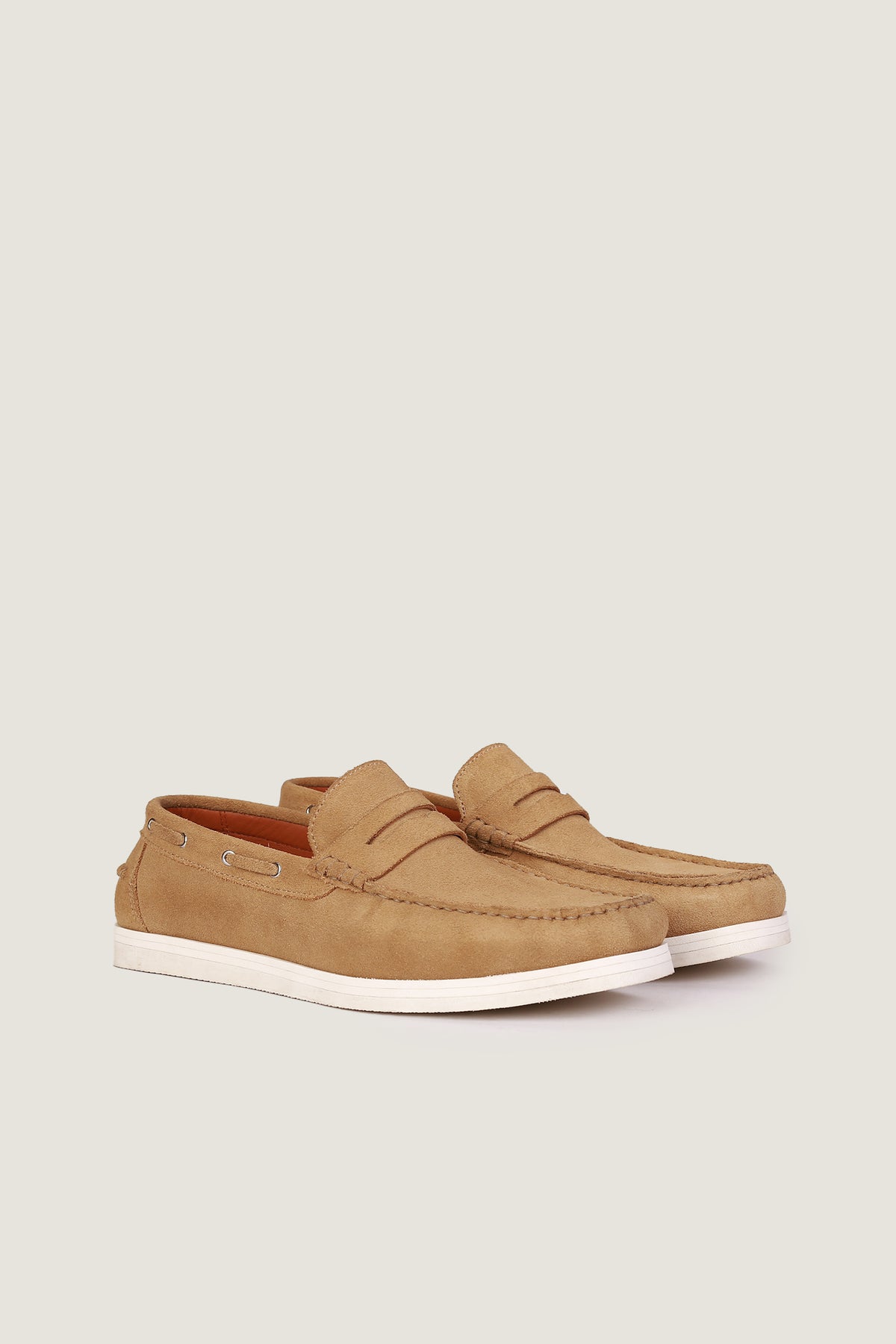 Velour Suede Leather Loafers | Men