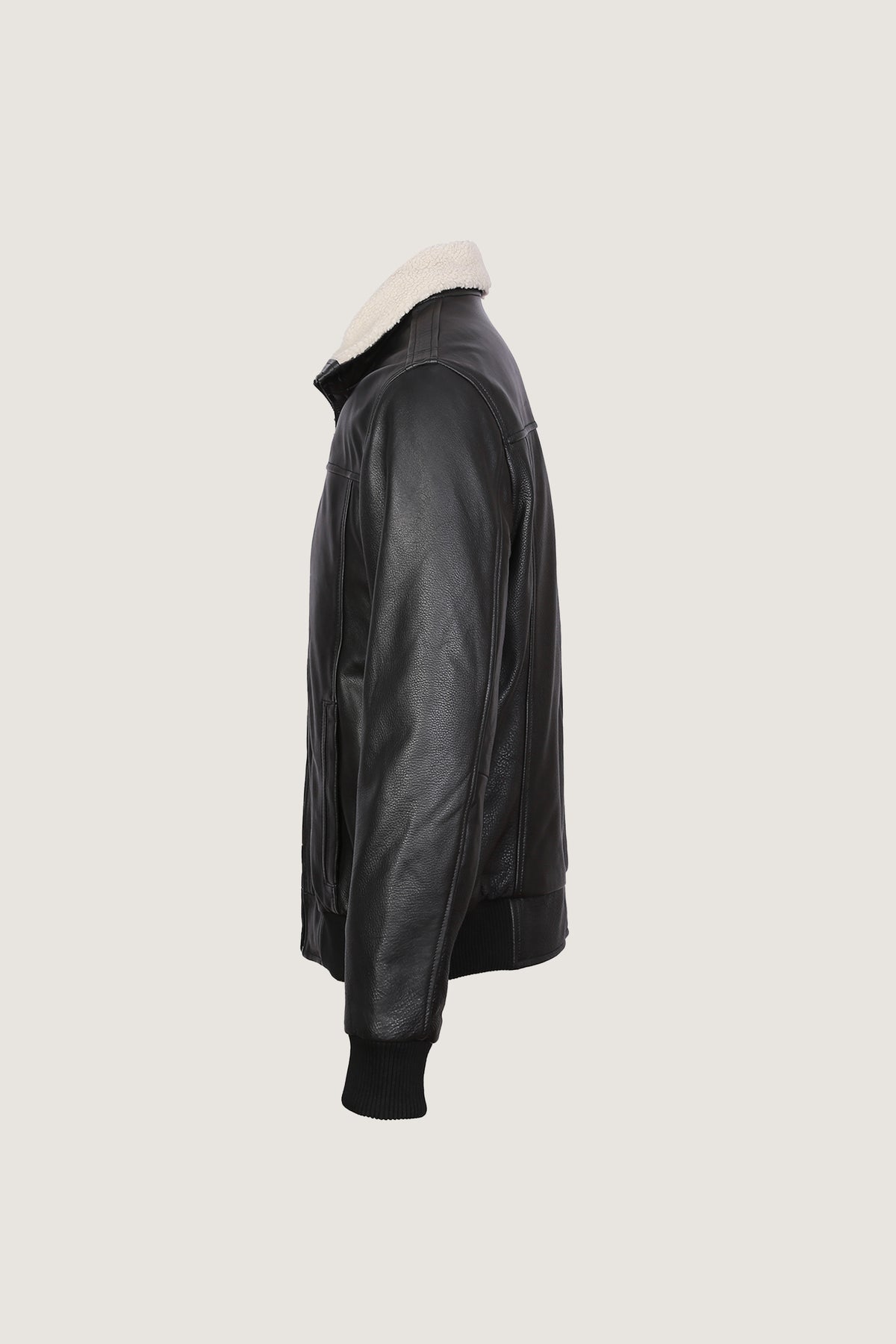 A2 Aviator Leather Jacket With Fur Collar