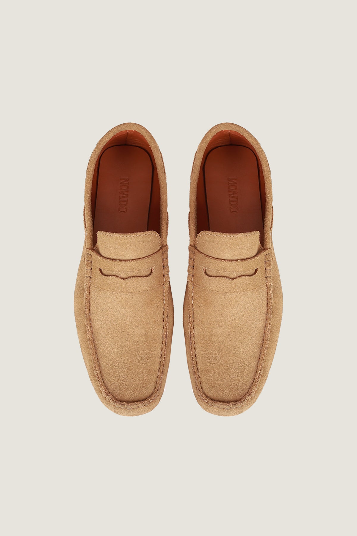 Velour Suede Leather Loafers | Men