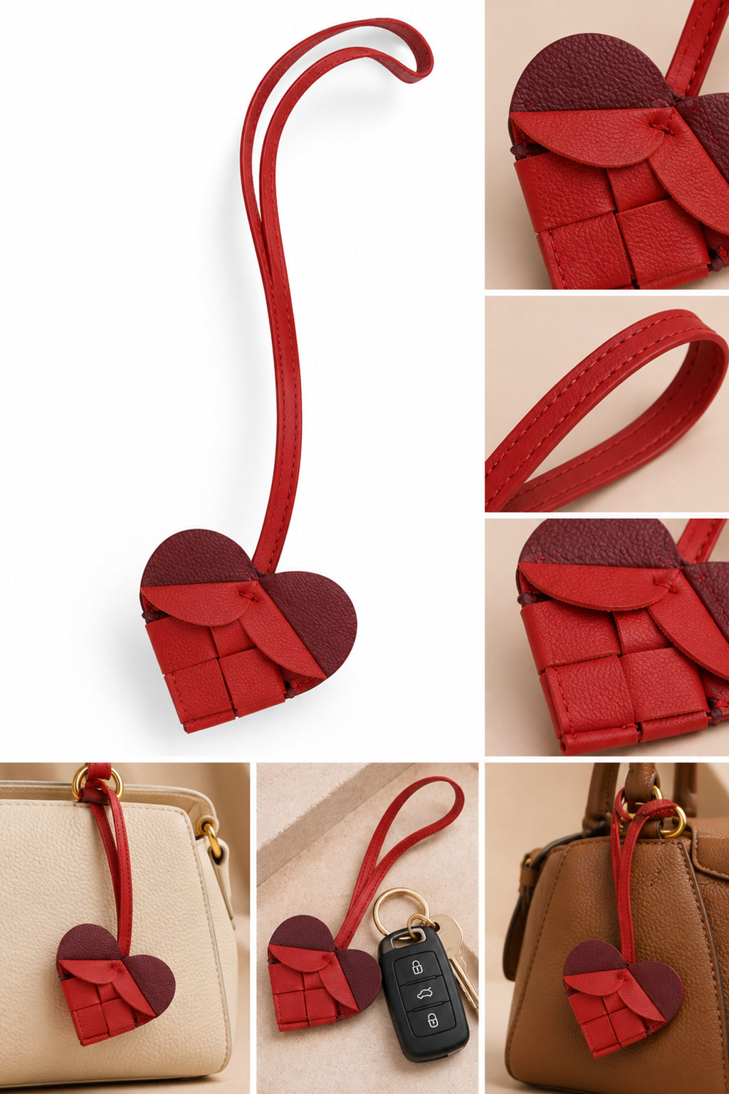 Bow Leather Charm