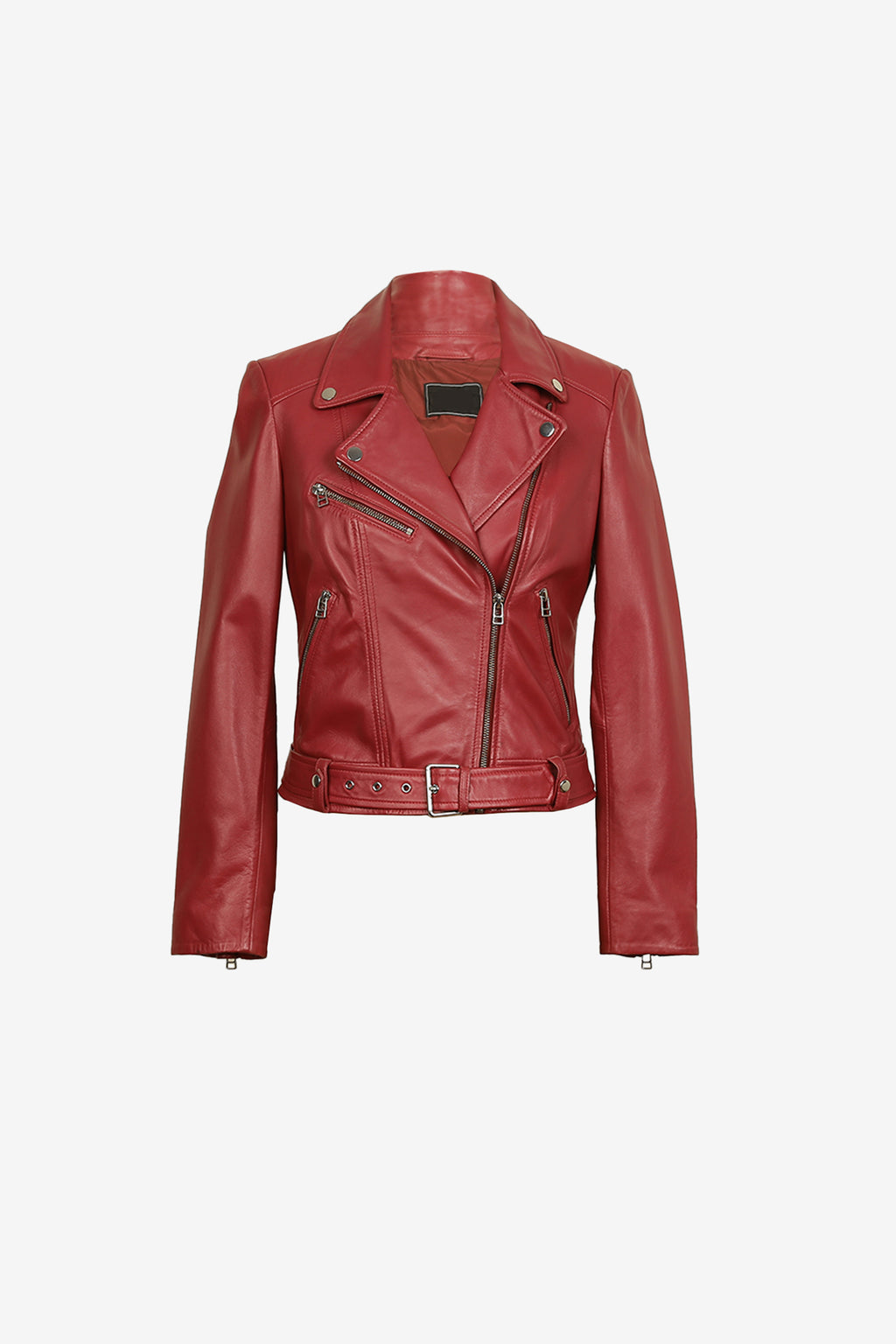 Crimson Veyra Belted Jacket