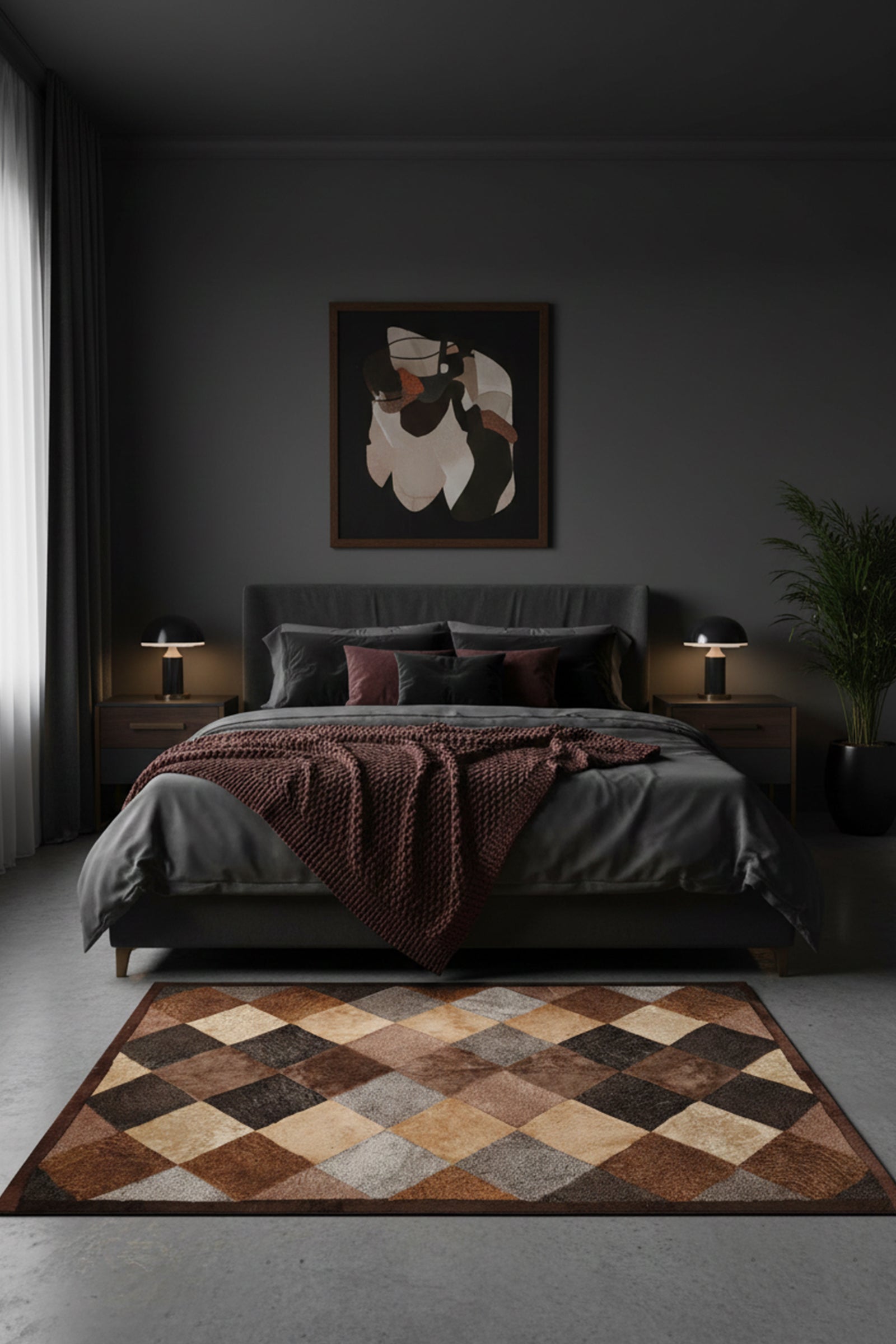 Sheep Bliss Leather Fur Rug
