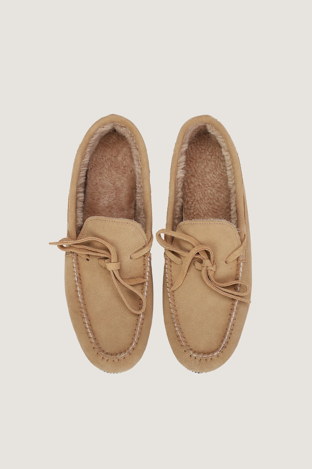 Merino Fur Suede Loafers | Men