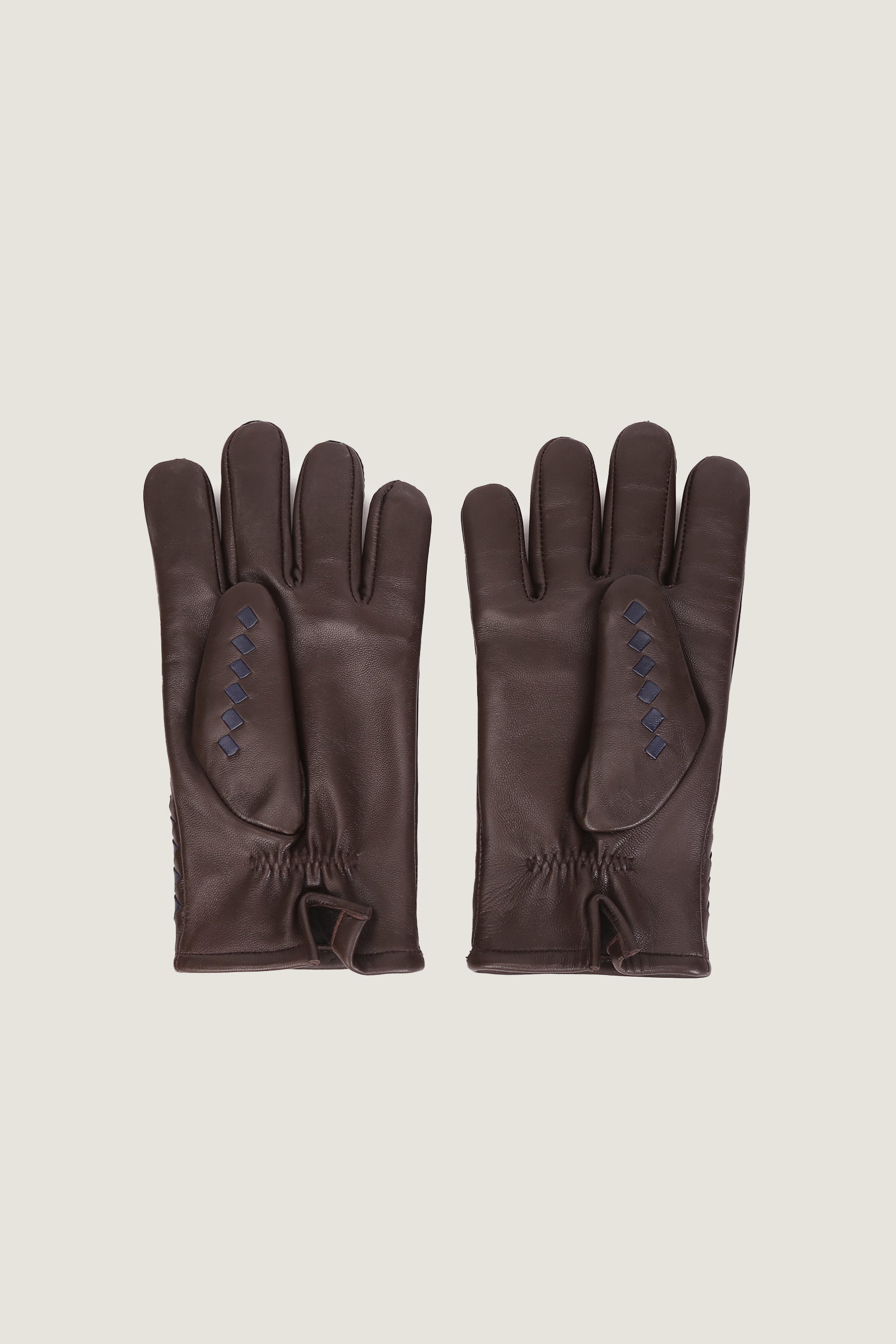 Intrecciato Leather Gloves