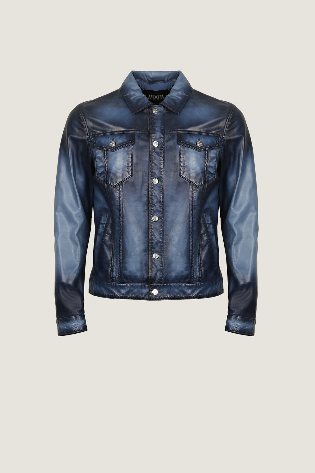 Denim Style Leather Shirt | Men