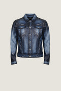 Denim Style Leather Shirt | Men
