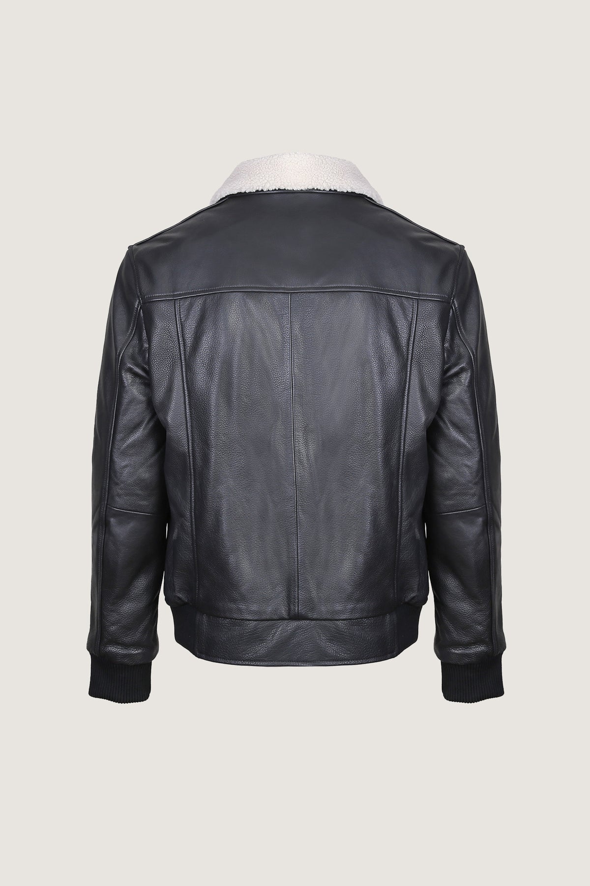 A2 Aviator Leather Jacket With Fur Collar