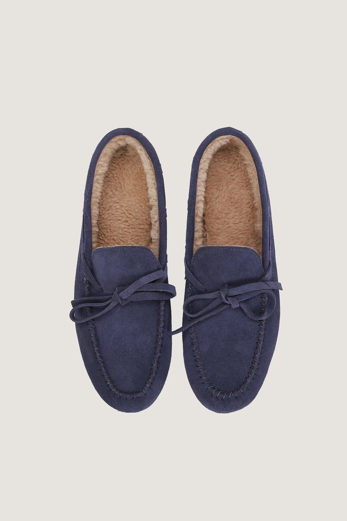 Merino Fur Suede Loafers | Men