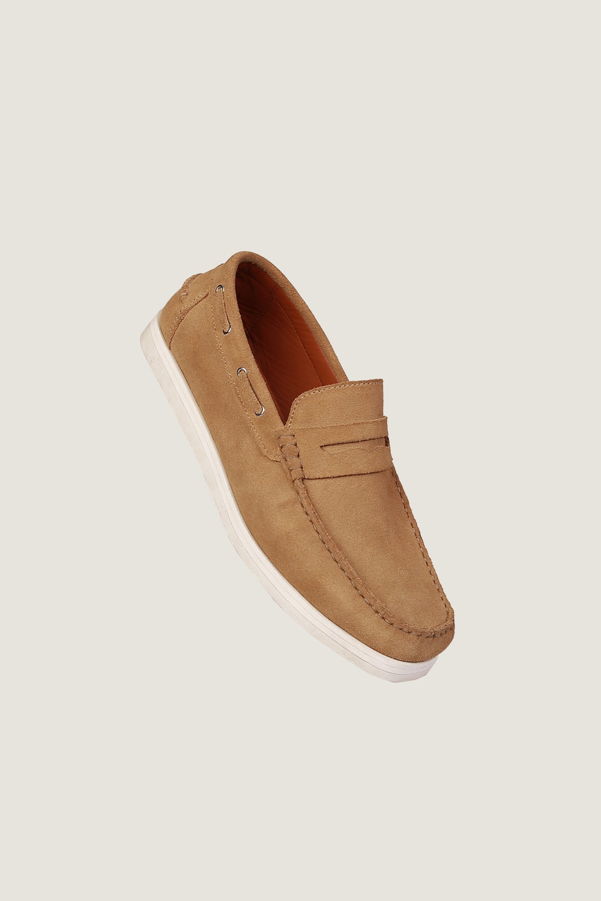 Velour Suede Leather Loafers | Men