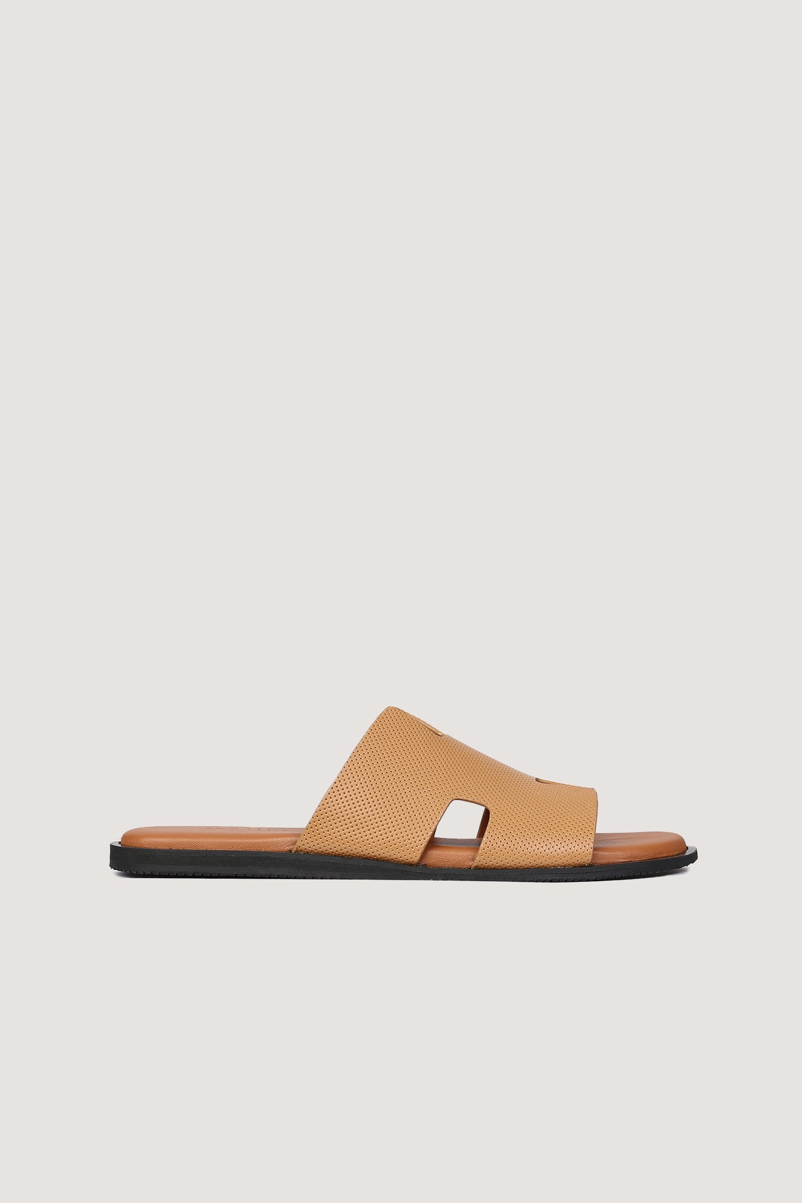 Men's H Dotted Style Leather Slipper