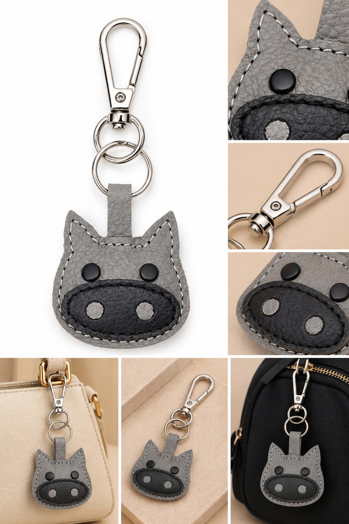 Bull Leather Charm