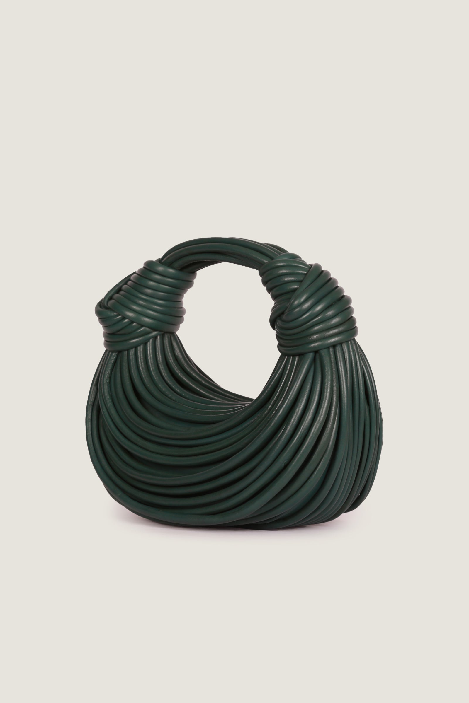 Leather Cord Hand Bag