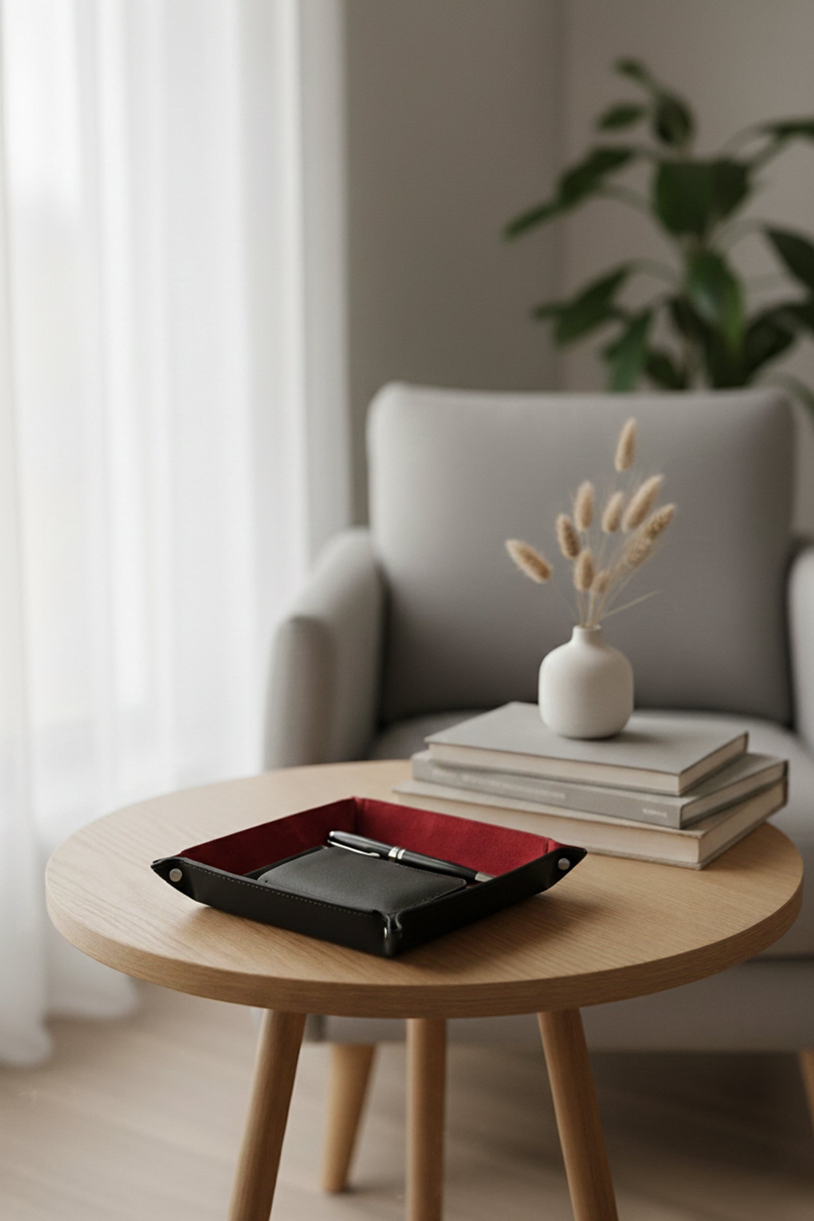 Luxury Leather Coin Tray