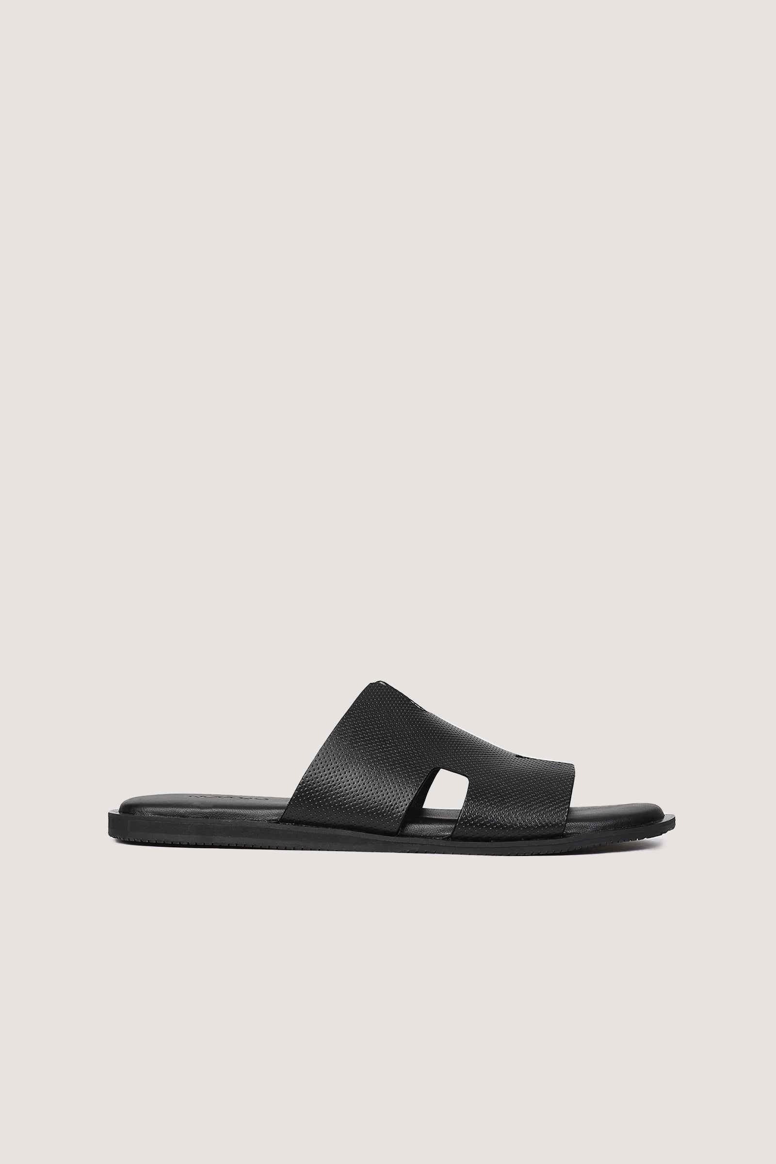 Men's H Dotted Style Leather Slipper