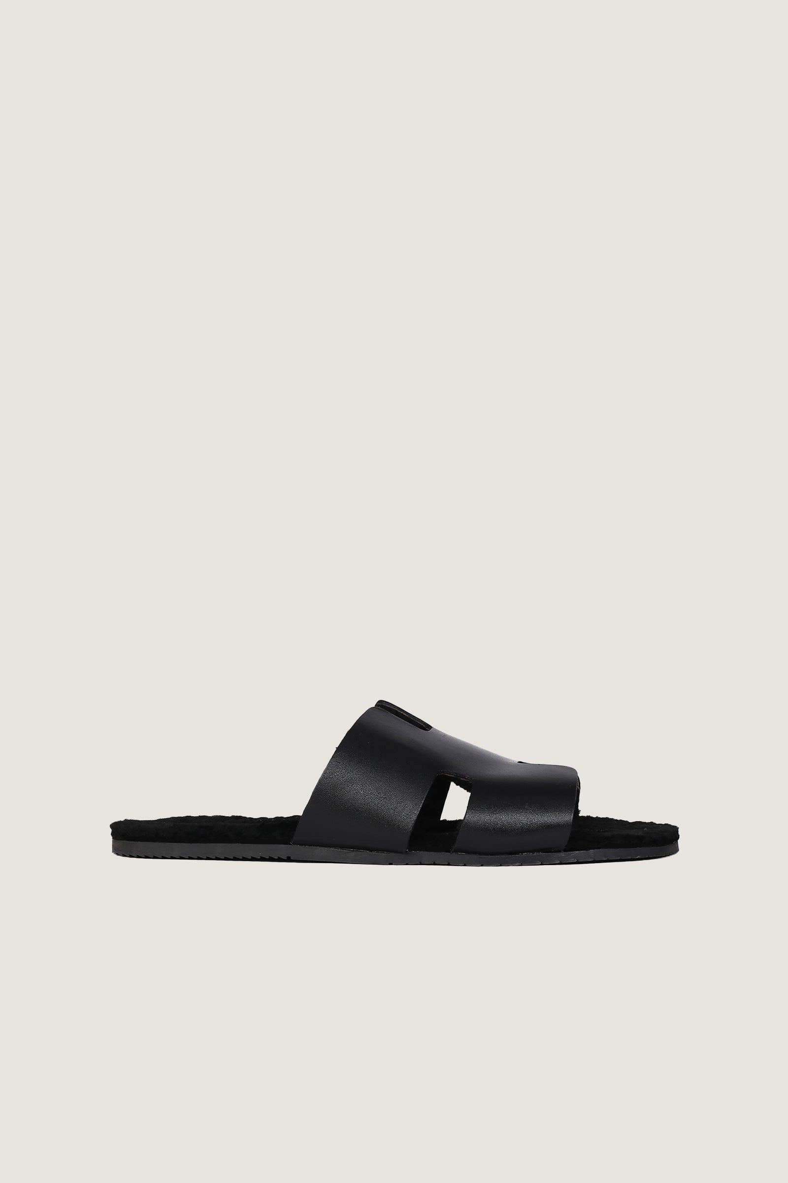 Men's H Style Slipper With Fur