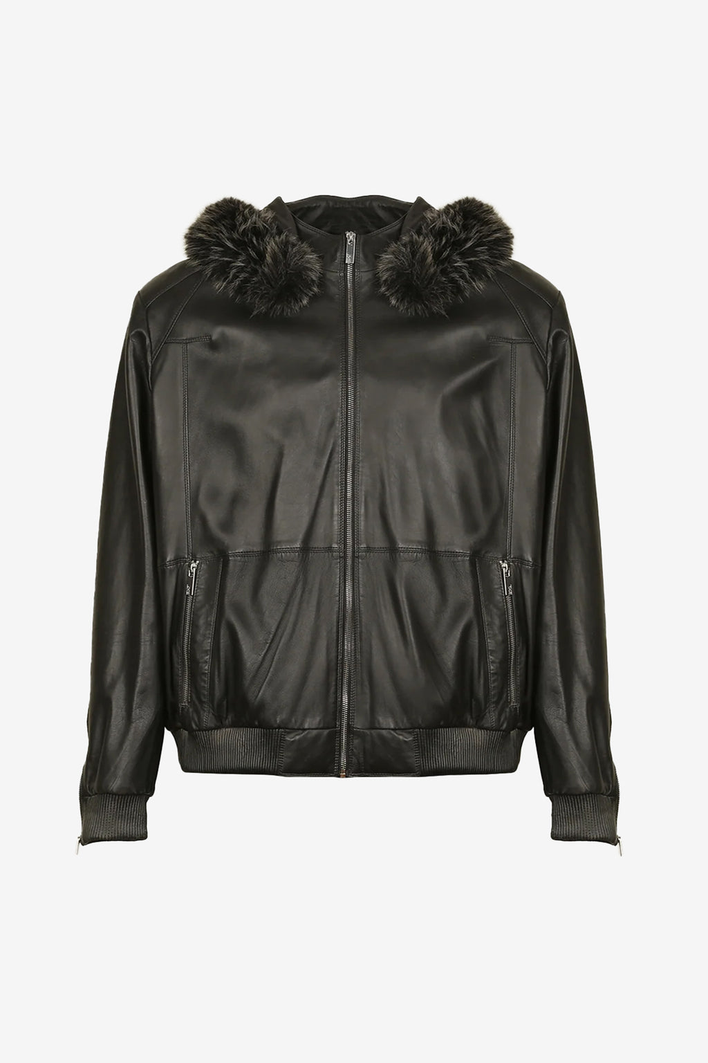 Blackridge Fur Collar Bomber Jacket