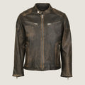 Cafe Racer Leather Jacket | Men