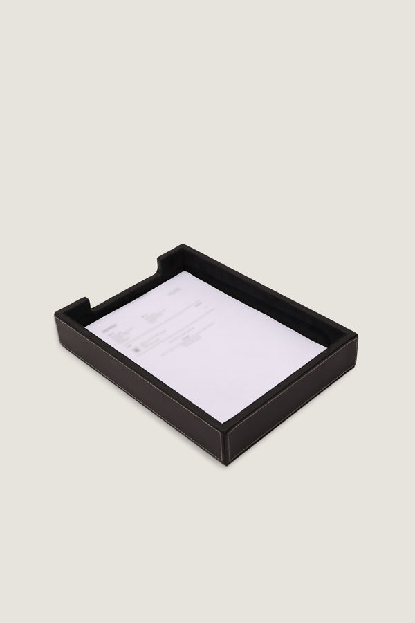 A4 Leather Paper Tray